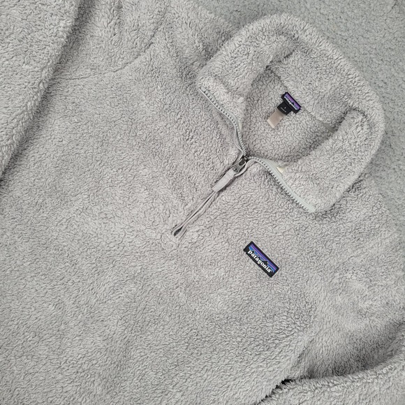 Patagonia Sweaters - Patagonia‎ Women's L Synchilla Fleece Pullover Gray 1/4 Zip Jacket Sweater